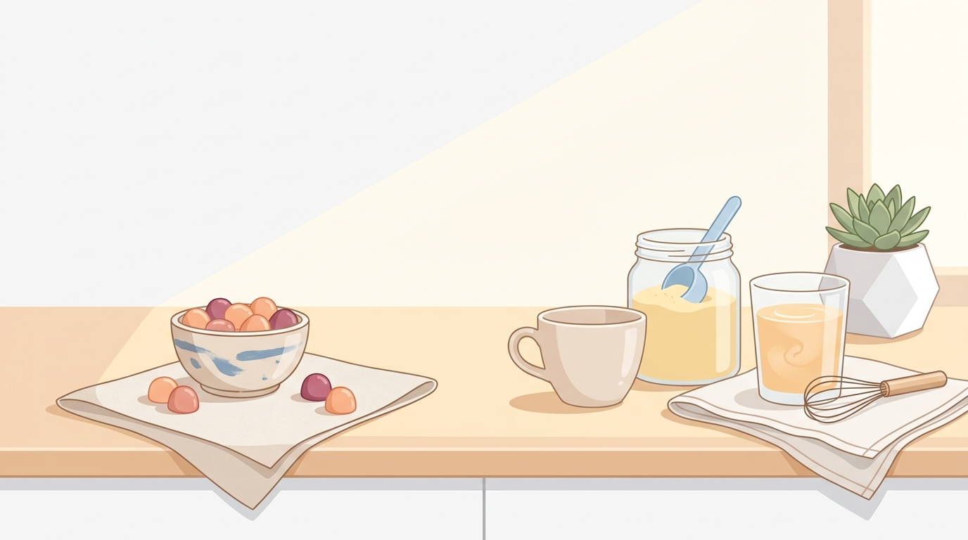 おやつ感覚？混ぜるだけ？続けやすさで比較するグミと粉末のリアル