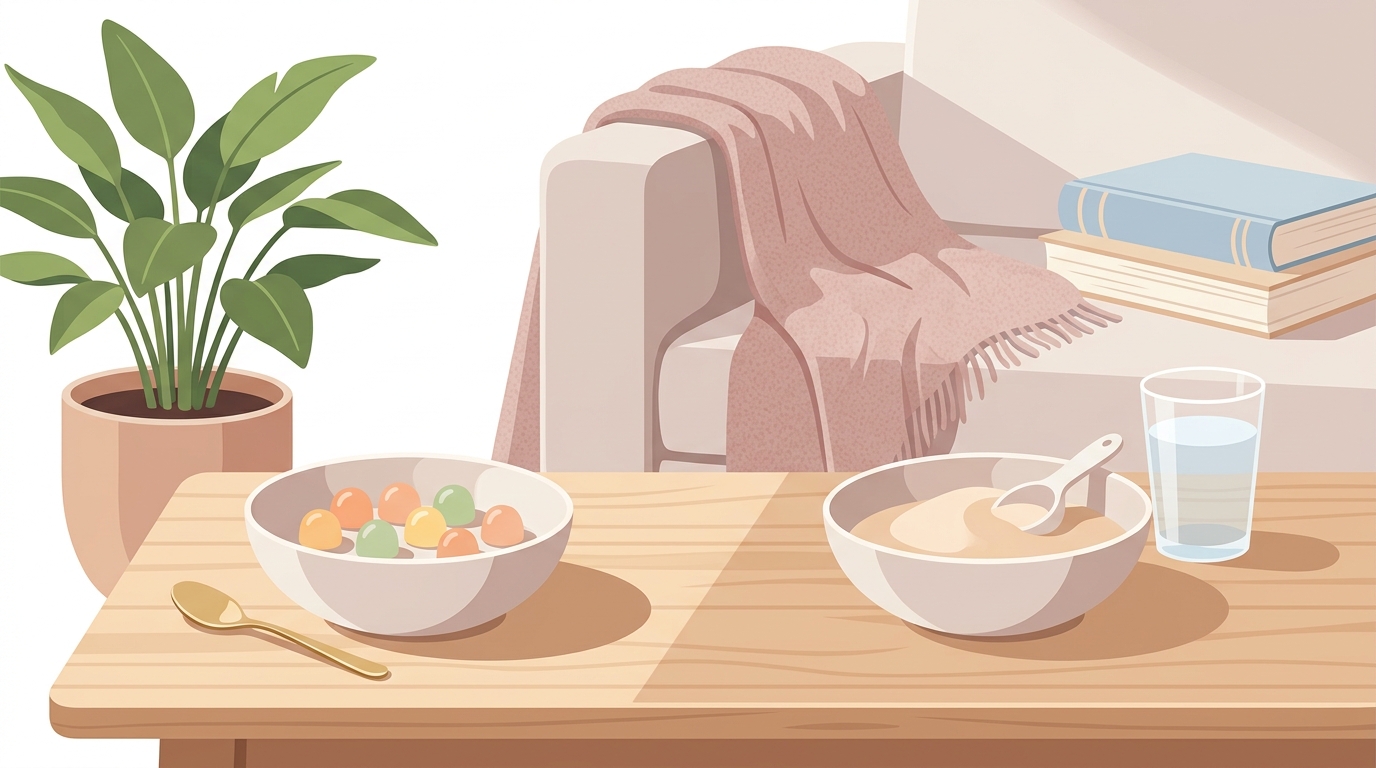 おやつ感覚？混ぜるだけ？続けやすさで比較するグミと粉末のリアル