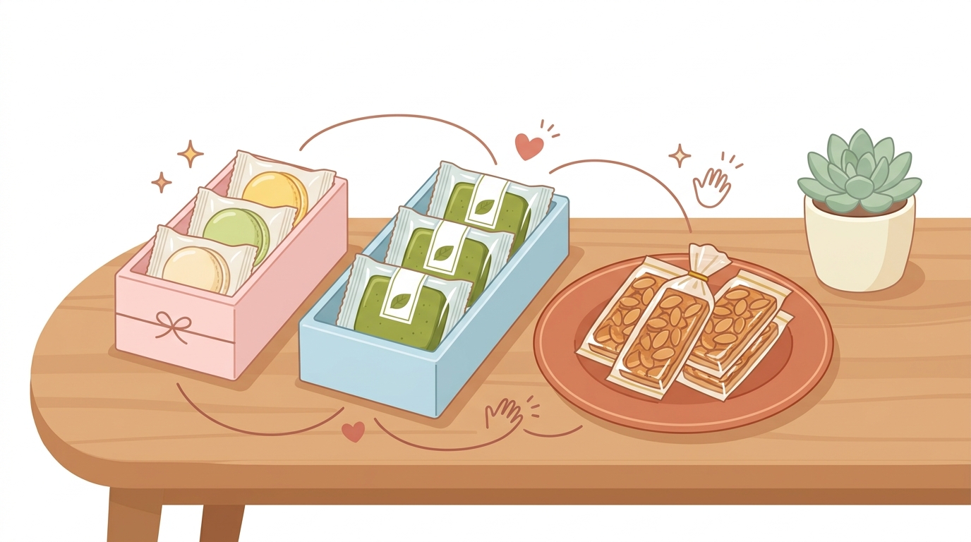 私が実際に配って好評だった「個包装お取り寄せスイーツ」3選のリアルな声