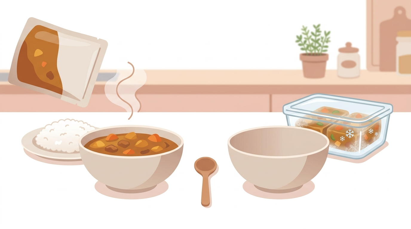 レトルトカレーと冷凍カレー、常備するなら味と手間で選ぶ?