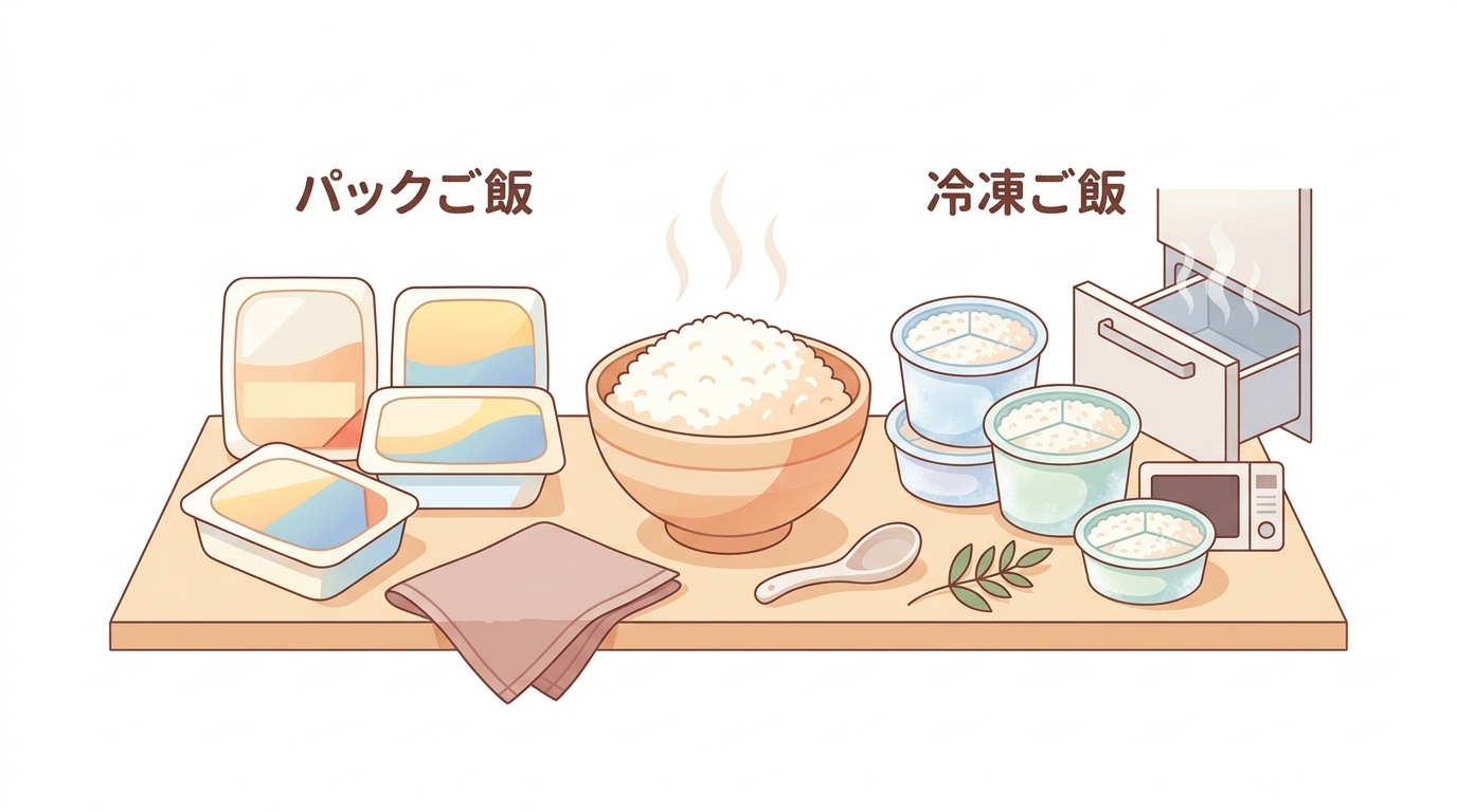 毎日の主食、手軽さと美味しさを両立するならどちらが良い?