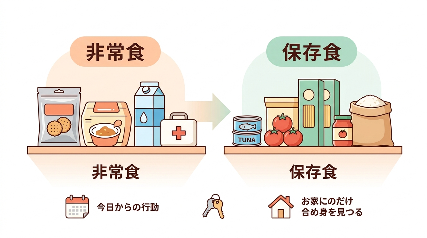 今日からできる！あなたにぴったりの備蓄を見つける一歩