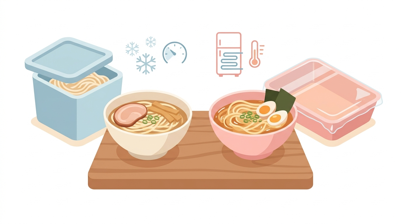冷凍ラーメンとチルドラーメン、何が違う？基本を知ってお買い物の迷いをなくすヒント