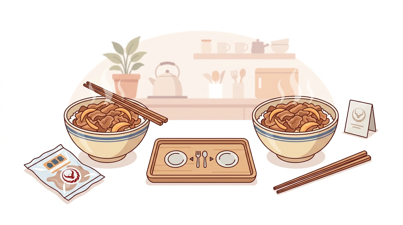 冷凍の吉野家牛丼の具は本当に美味しい？お店の味と食べ比べてみました