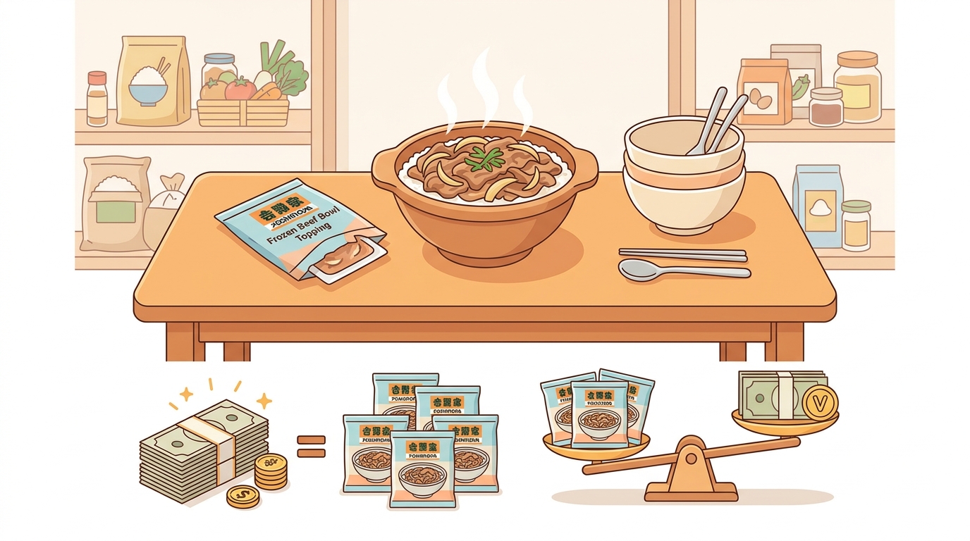 吉野家の冷凍牛丼の具、気になる量とコスパはどう？損しない買い方